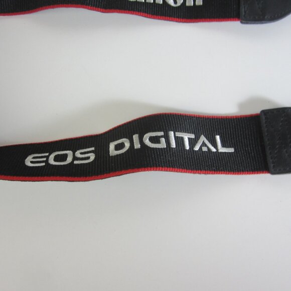 CANON EOS Digital CAMERA Neck Strap Only - Black & Red - 41" Long - Used - Picture 2 of 6
